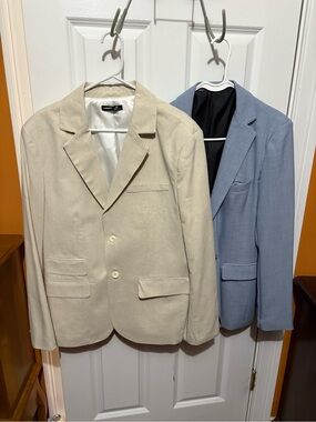 NFINITY Cream Blazer with Light Blue Sport Coat Duo
